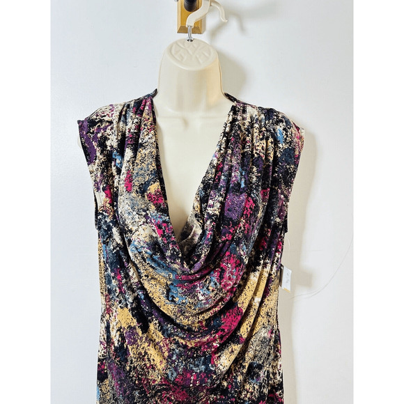 Julie Dillon Dress Size‎ 4 Multicolored Sheath Sleeveless NWT Artsy - Picture 9 of 14